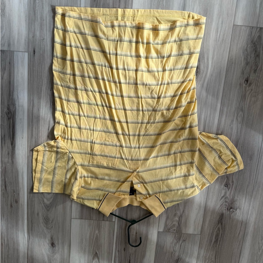 Saddlebred Yellow Polo with Black Stripes